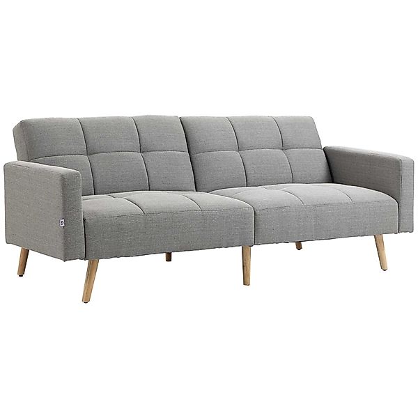 HOMCOM 2 in 1 Schlafsofa 205 x 88 cm Sofa mit Bettfunktion, Couch Leinenopt günstig online kaufen