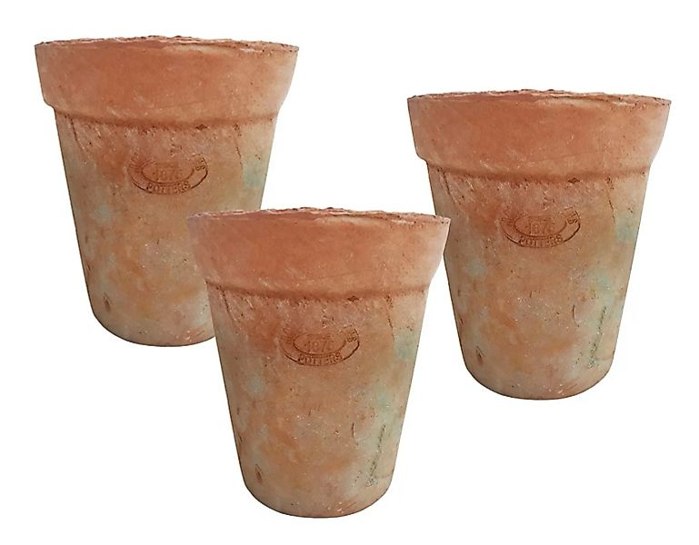 Blumentopf Set Terracotta Aged 3 Stück Pflanztopf Mediterran Ø 12,5 cm günstig online kaufen