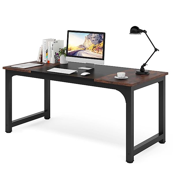 Tribesigns Schreibtisch Computertisch 160/180 cm, einfacher günstig online kaufen