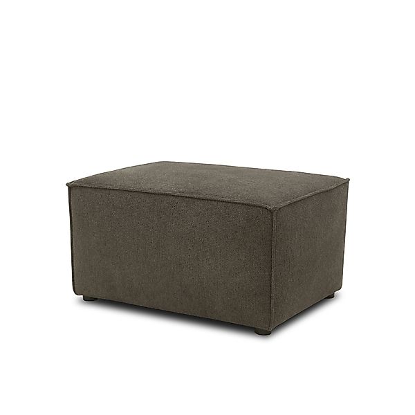 Hocker 101017, Polsterhocker, rechteckig, 80 x 60 x 43 cm (BxTxH), schlamm günstig online kaufen