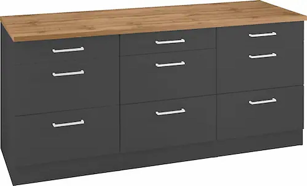 KOCHSTATION Unterschrank "KS-Kehl", Breite 180 cm günstig online kaufen
