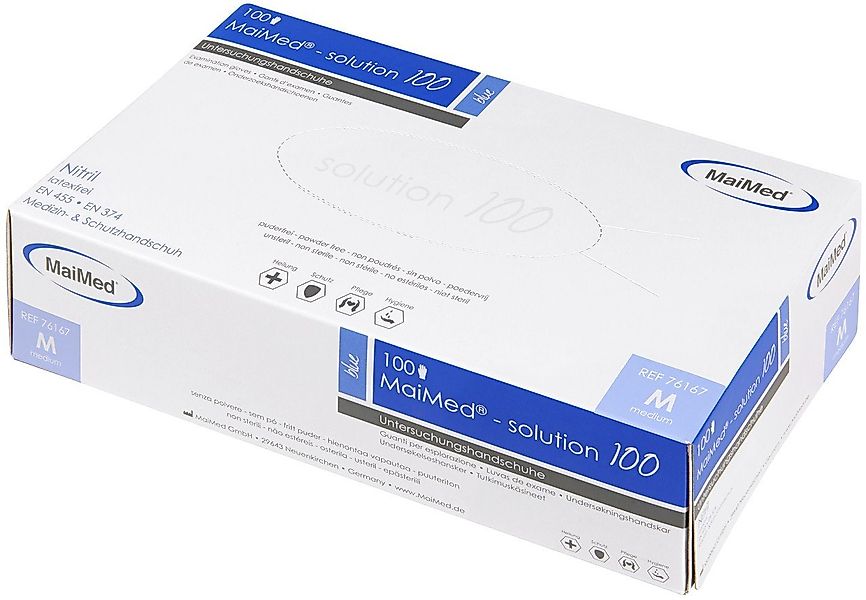 MaiMed Einweghandschuhe MaiMed Handschuhe Nitril Größe M günstig online kaufen