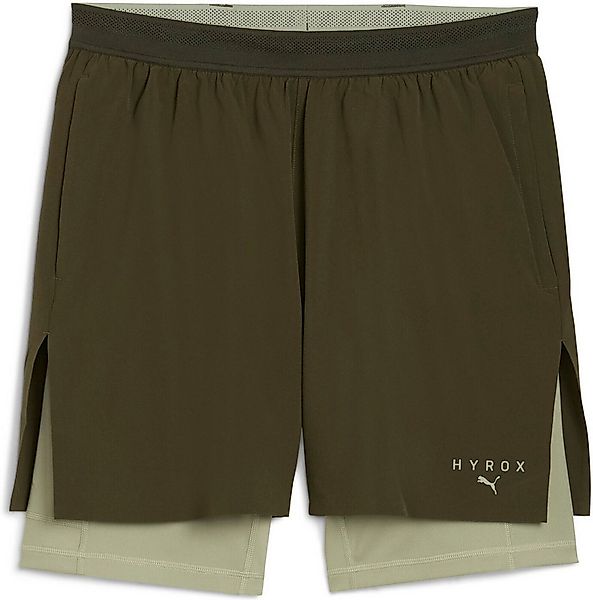 PUMA Trainingsshorts M PUMA x HYROX 2in1 TRAIN SHORT DARK OLIVE günstig online kaufen