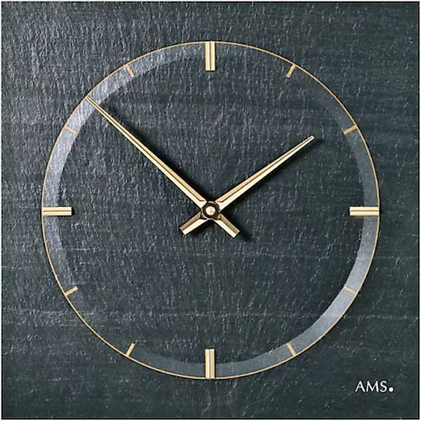 AMS Wanduhr »W9516«, Made in Germany, Schiefer, Wohnzimmer, Esszimmer, Küch günstig online kaufen