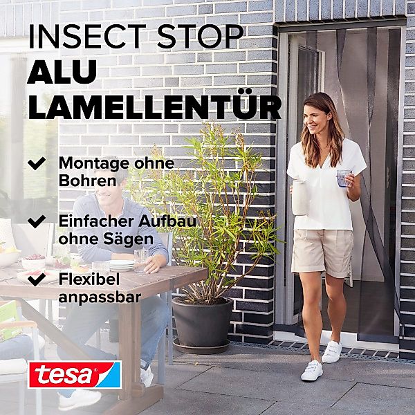 tesa Insektenschutz-Tür Insect Stop ALU Lamellentür günstig online kaufen