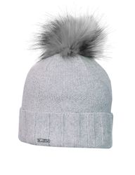 CAPO Strickmütze Strickmütze, Kaschmir Kunstfellpompon (1-St) günstig online kaufen