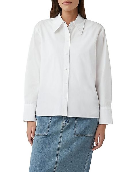 comma casual identity Hemdbluse unifarben, casual, relaxed Fit, mit Hemdkra günstig online kaufen