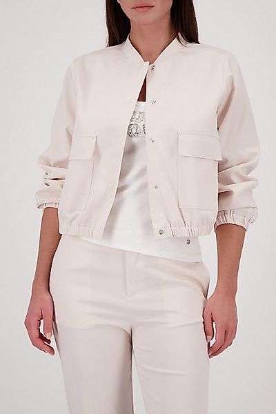 Monari Cargojacke Jacke Satin Cargo Regular fit mit Stehkragen günstig online kaufen