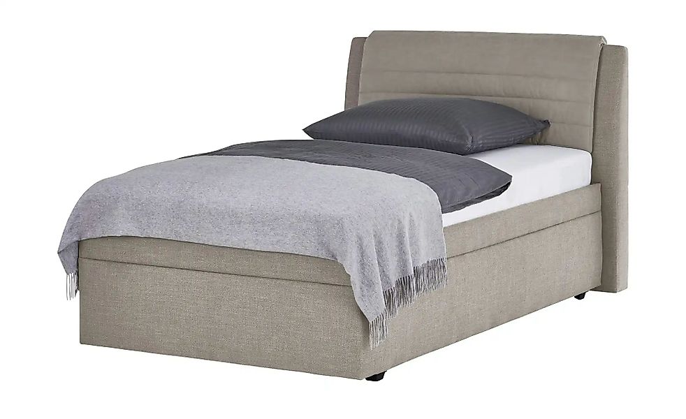 Polsterbett mit Stauraum  York ¦ beige ¦ Maße (cm): B: 159 H: 112 T: 220.0 günstig online kaufen