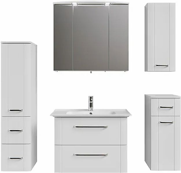 Saphir Badmöbel-Set »Serie 3006 5-teilig Keramik-Waschtisch mit Spiegelschr günstig online kaufen