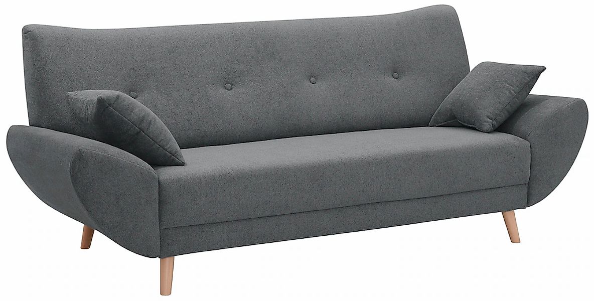 Home affaire Polstergarnitur "Basta" 3 Stk. tlg. Komfortable Wellenunterfed günstig online kaufen