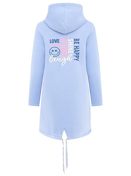 Zwillingsherz Kapuzensweatjacke Hoodiemantel Be Happy & günstig online kaufen