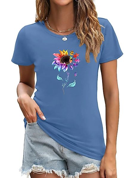 PYL Kurzarmbluse Damen Sommer Casual bequemes günstig online kaufen