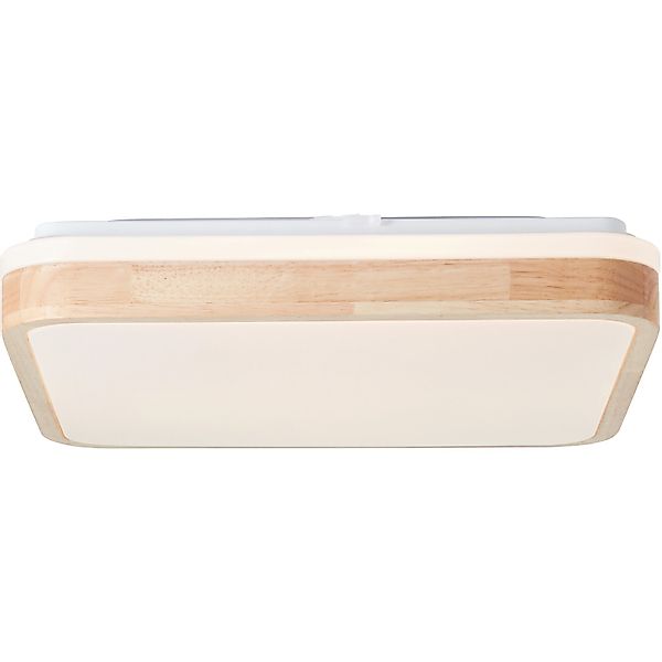 LED Deckenleuchte Tumeo in Natur-hell und Weiß 24W 2400lm günstig online kaufen