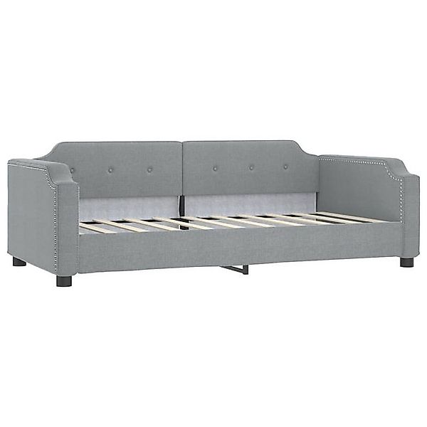 vidaXL Bett, Tagesbett Hellgrau 80x200 cm Stoff günstig online kaufen