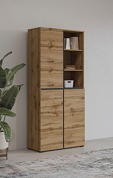 INOSIGN Schuhschrank Cross, Höhe 183,5cm, modernes griffloses Schuhregal mi günstig online kaufen