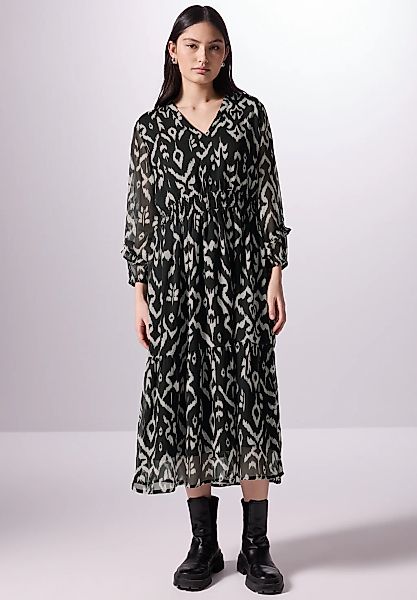 STREET ONE STUDIO Midikleid Ohne Taschen mit grafischem Muster günstig online kaufen