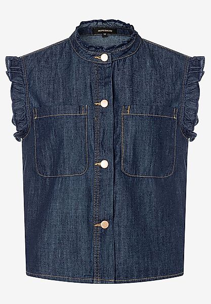 MORE&MORE Rüschenbluse Jeansbluse günstig online kaufen
