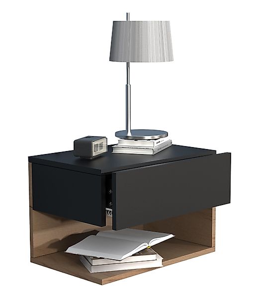 VCM Nachttisch Wandschublade Wand Hänge Nachttisch Usal XL 45cm günstig online kaufen