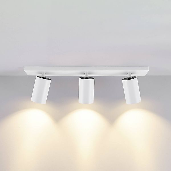 Deckenspot CAN TILT, weiß, 48 x 9 cm, 3-flammig, Metall GU10 günstig online kaufen