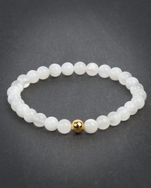 MayTree Armband Echter Mondstein 6mm, Geschenk günstig online kaufen