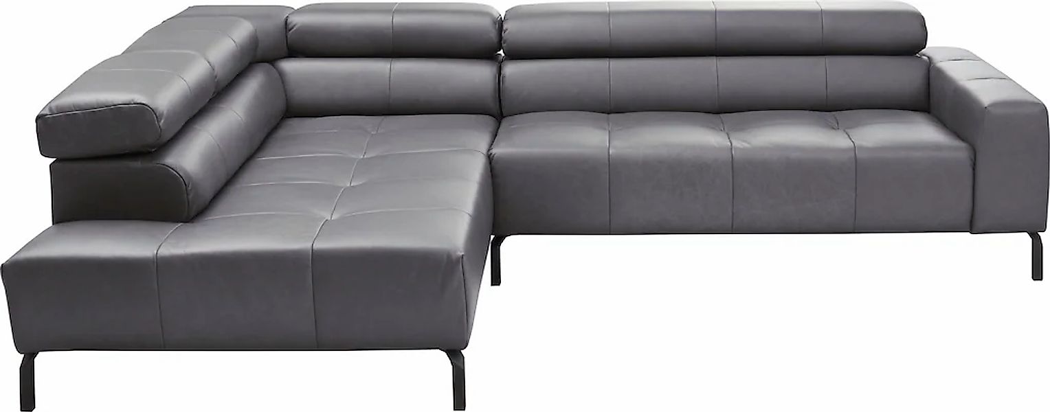 Places of Style Ecksofa "Claya, L-Form, incl. Kopfteilverstellung, Breite 2 günstig online kaufen
