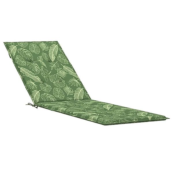 vidaXL Sitzauflage Liegestuhl-Auflage Blattmuster Oxford-Gewebe, (1 günstig online kaufen
