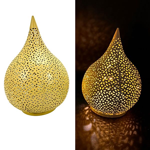 Online-Fuchs LED Laterne - Deko Metalltropfen mit LED´s und Timerfunktion, günstig online kaufen