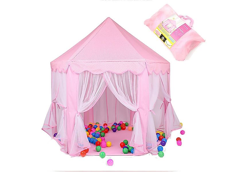 SURFOU Spielzelt Kinderzelt Madchen für Drinnen mit Sternenlichtern 140*140 günstig online kaufen