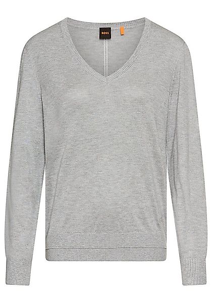 BOSS ORANGE Strickpullover Fiaffella Premium Damenmode mit Ajouré-Detail hi günstig online kaufen