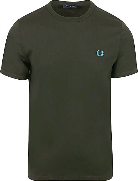 Fred Perry Ringer T-Shirt Grün T61 - Größe S günstig online kaufen