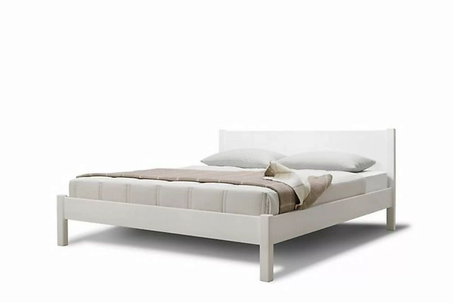 Natur24 Bett Doppelbett Ginevra 180x200cm in Eiche geölt mit Kopfteil günstig online kaufen
