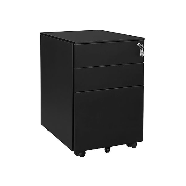 Songmics Rollcontainer 52 cm x 39 cm x 60 cm Schwarz günstig online kaufen