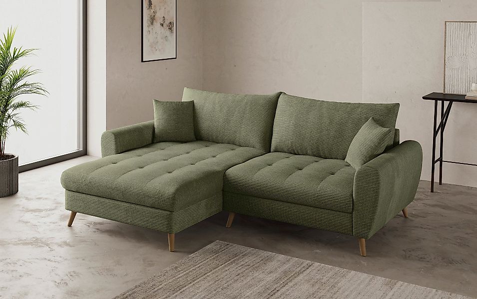 Mr. Couch Ecksofa "Blackburn II L-Form", Wahlweise mit Kaltschaumpolsterung günstig online kaufen