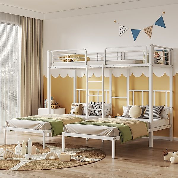 Flieks Etagenbett, Dreierbett Kinderbett Metallbett mit günstig online kaufen