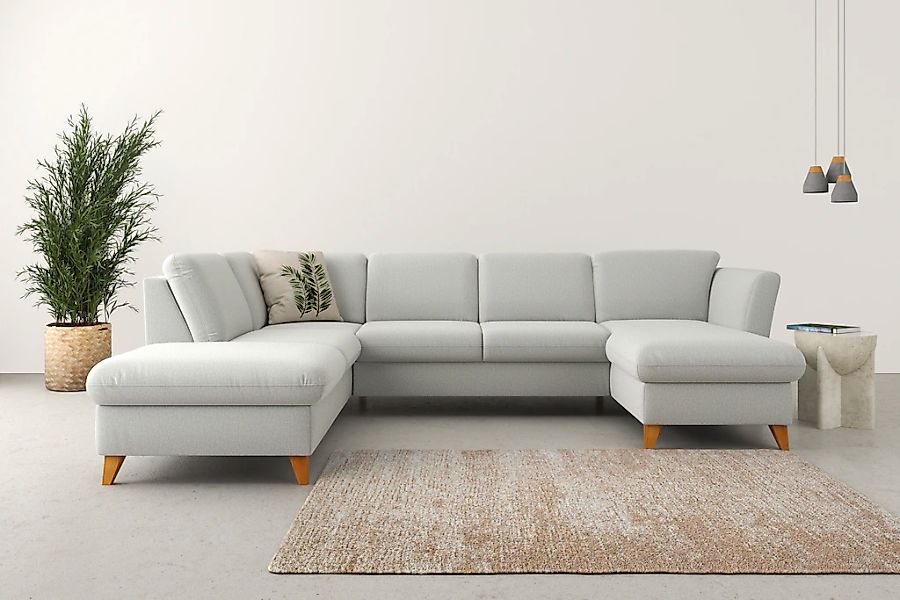 Home affaire Wohnlandschaft "Trelleborg U-Form" Federkern-Polsterung, wahlw günstig online kaufen