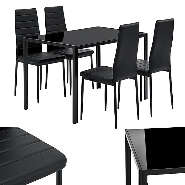 Juskys Essgruppe Dalya, (5-tlg), großer Esstisch, günstig online kaufen