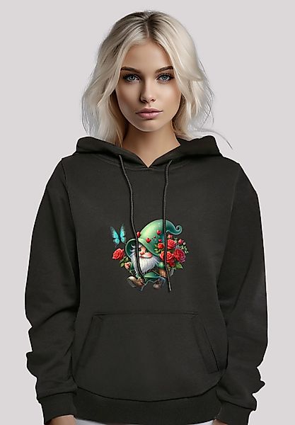 F4NT4STIC Kapuzenpullover "Gnom Frühling Blumen Schmetterling" Premium Qual günstig online kaufen