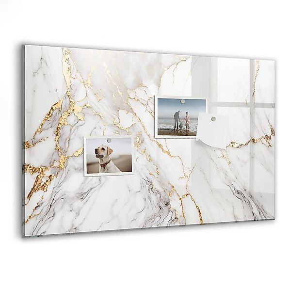 Tulup Magnettafel Aus Glas Dekorativer Marmor 60x40 cm Whiteboard Magnetisc günstig online kaufen