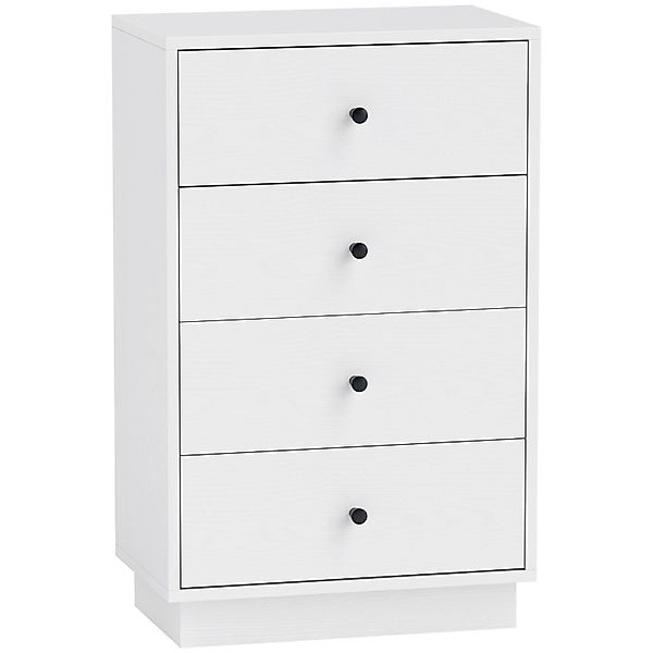 HOMCOM Kommode Spanplatte 47L x 29B x 75H cm Weiß günstig online kaufen