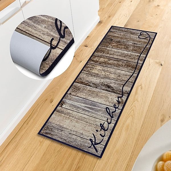 HANSE Home Küchenläufer »Kitchen Herz«, rechteckig, 5 mm Höhe, Läufer, Ruts günstig online kaufen