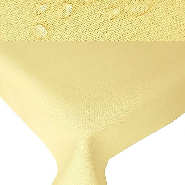 Tischdecke Leinenoptik ECKIG Tischdecke uni Gartentischdecke, günstig online kaufen