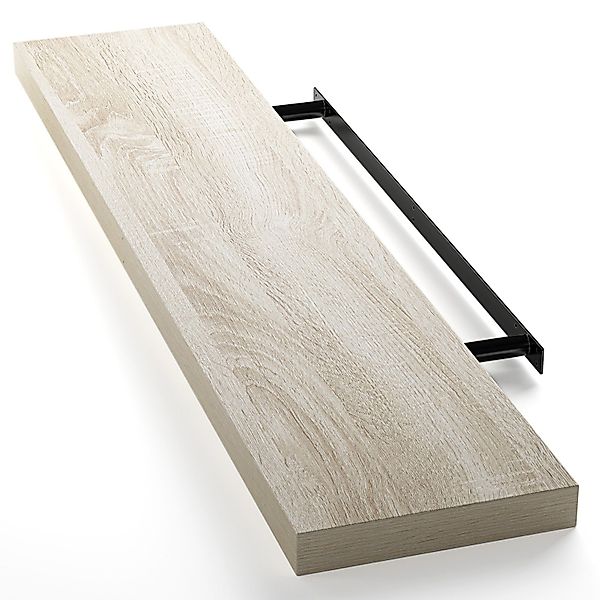 Casaria Wandboard, Eiche Hängeregal mit Halterung günstig online kaufen