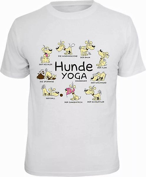 RAHMENLOS® T-Shirt für Hundefreunde - Hunde Yoga günstig online kaufen