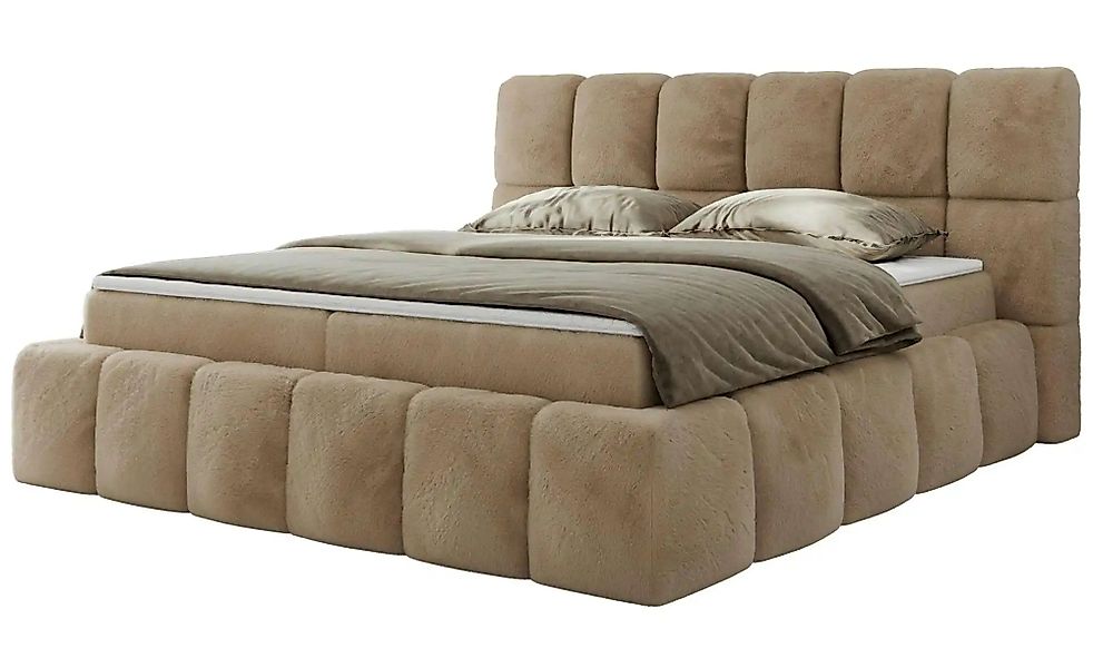 Boxbett mit Bettkasten Nira ¦ beige ¦ Maße (cm): B: 194 H: 113 Betten > Kom günstig online kaufen