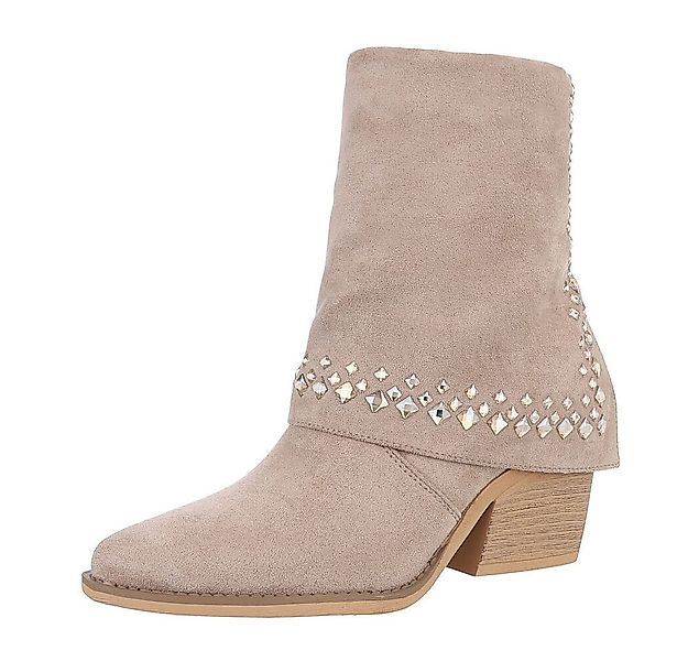 Ital-Design Damen Cowboyboots Western Westernstiefelette (87451949) Blockab günstig online kaufen