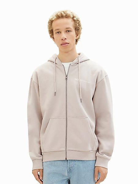 Tom Tailor Denim Herren Zip Hoodie Kapuzenpullover FULLZIP - Regular Fit günstig online kaufen