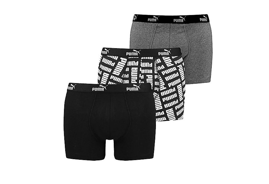 PUMA BODYWEAR Boxershorts Everyday Bodywear (4-St) ohne Eingriff, Logo-Bund günstig online kaufen