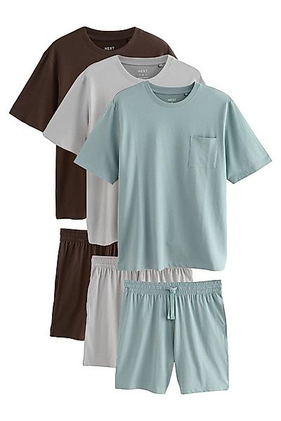 Next Pyjama Shorts-Schlafanzug aus Jersey im 3er-Pack (6 tlg) günstig online kaufen