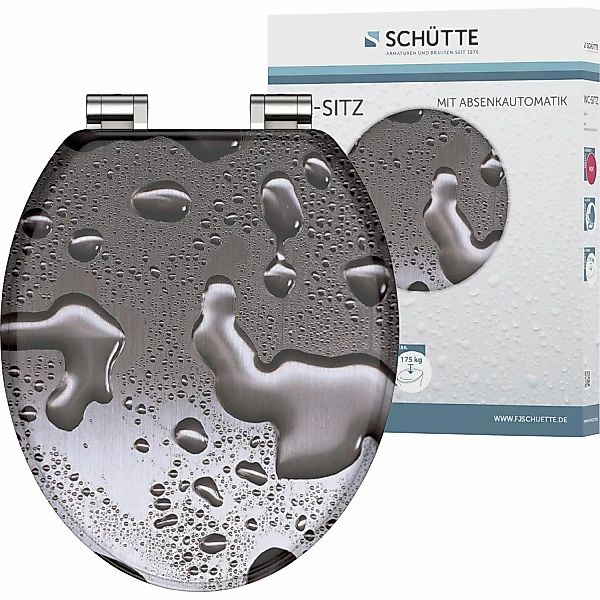Schütte WC-Sitz Grey Steel, mit Absenkautomatik günstig online kaufen